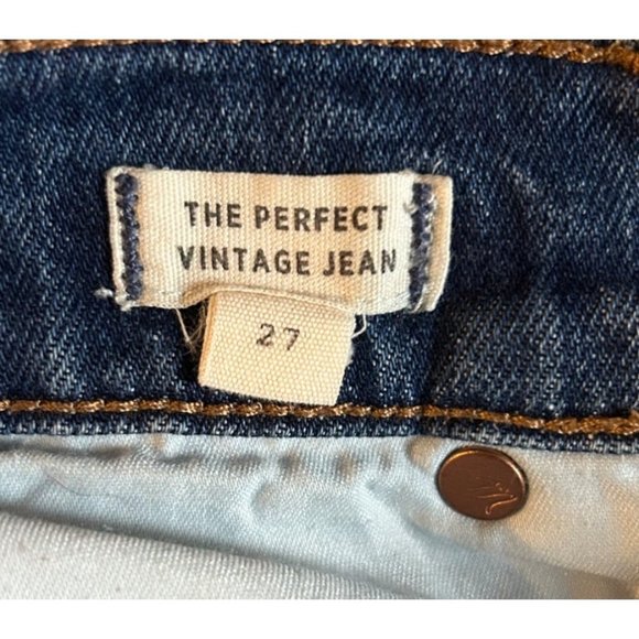 Madewell Women's The Perfect Vintage Blue Button-Fly Jeans Size 27 - Picture 7 of 9
